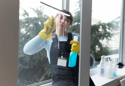Nettoyage de vitres intérieures et extérieures à Levernois